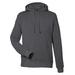 J America JA8879 Gaiter Pullover Hooded Sweatshirt in Black Heather size Medium | Fleece 8879