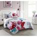 Chic Home Henia 4 Piece Reversible Quilt Set Floral Bedding