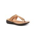 Extra Wide Width Women's Talara Sandal by SoftWalk in Tan (Size 9 WW)