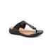 Extra Wide Width Women's Talara Sandal by SoftWalk in Black (Size 8 1/2 WW)