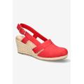 Women's Stargaze Slingback Espadrille by Easy Street in Red (Size 9 M)