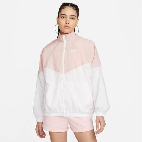 NIKE Damen Jacke W NSW ESSNTL WR WVN JKT, Größe M in PINK OXFORD/WHITE/WHITE