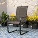 Lark Manor™ Alyah Round 3-Pieces Patio Dining Set Metal Bistro Table w/ Pvc Tabletop 2 Pieces C-Spring Armchairs Plastic/Wicker/Rattan | Wayfair