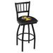 Holland Bar Stool NCAA Swivel 25" Counter Stool Upholstered/Metal in Black | 39 H x 18.5 W x 17 D in | Wayfair L01825IdahoU