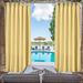 Eider & Ivory™ Arnaldo Solid Blackout Outdoor Grommet Single Curtain Panel Polyester in Yellow | 96 H x 50 W in | Wayfair