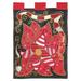 The Holiday Aisle® Bobbye 2-Sided Polyester 42" x 29" Garden Flag in Black/Red | 42 H x 29 W in | Wayfair F6B72B1C840648F5976C0C26EA613AEB
