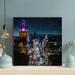 Latitude Run® Street In The Evening Under Big Ben Tower - 1 Piece Square Graphic Art Print On Wrapped Canvas in Brown | Wayfair