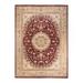 Overton Hand Knotted Wool Vintage Inspired Traditional Mogul Red Area Rug - 9' 2" x 12' 7"