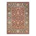 Overton Hand Knotted Wool Vintage Inspired Traditional Mogul Red Area Rug - 6' 2" x 8' 9"