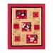 Il Gallo & Rustic Rooster Cotton Quilted 50" x 60" Throw Blanket