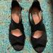 Nine West Shoes | Nine West Wedge Sandal. 9.5 | Color: Black | Size: 9.5