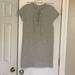 J. Crew Dresses | Jcrew Grey Lace Up T-Shirt Dress, Size Xs, Worn Once | Color: Gray | Size: Xs