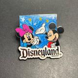 Disney Other | Disney Mickey Mouse And Minnie Mouse Disneyland Resort Pin | Color: Blue/Silver | Size: Os