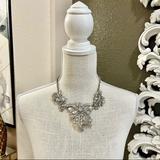 J. Crew Jewelry | Jcrew Crystal Corsage Statement Necklace | Color: Gold/Silver | Size: Os