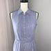 J. Crew Dresses | J. Crew Blue Stripe Cotton Womens Dress Size 2 | Color: Blue/White | Size: 2