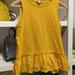 J. Crew Tops | J.Crew Eyelet Sleeveless Tank Top Yellow Color | Color: Gold | Size: Xs