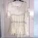 Free People Dresses | Free People Ivory Bohemian Lace Dress | Color: Cream/White | Size: Xs
