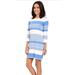 Lilly Pulitzer Dresses | Lilly Pulitzer Marlowe Dress Blue Coconut Stripe Pima Cotton Casual Shift Dress | Color: Blue/White | Size: M