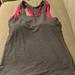 Lululemon Athletica Tops | Lululemon Racerback Tank Top With Pink Sports Bra Size 6 Or Small. | Color: Gray/Pink | Size: 6