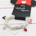 Disney Accessories | Disney Minnie Mouse Stretch Charm Bracelet | Color: Red/Silver | Size: Osg