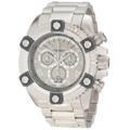 Invicta Men's Quartz Watch with Silver Dial Chronograph Display and Silver Stainless Steel Bracelet 0336