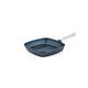 Westinghouse Performance Series Non Stick Griddle Pan for Induction Hob - 28cm Steak Pan Lightweight Cast Aluminium - Griddle Pans For All Stoves & Oven Proof - Stainless Steel Handle - Blue