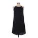 Abbeline Casual Dress - A-Line: Black Solid Dresses - Women's Size Small