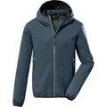 KILLTEC Kinder Softshell Jacke mit Kapuze, packbar KOS 167 BYS SFTSHLL JCKT, Größe 140 in Blau