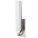Norwell Lighting Tetris Single 1 - Light LED Dimmable Armed Sconce Glass/Metal in Gray | 16 H x 4.25 W x 4 D in | Wayfair 8961-BN-MO