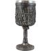 Trinx Aramide Medieval Wine Goblet Resin in Gray | 8.5 H x 3.75 W x 3.75 D in | Wayfair E918ECFA504F40429AF12AB3FE1A2BCE