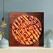 Latitude Run® Brown & White Pie On Brown en Table - 1 Piece Square Graphic Art Print On Wrapped Canvas in Brown/Orange | Wayfair