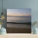 Highland Dunes Sunrise On The Beach - 1 Piece Square Graphic Art Print On Wrapped Canvas Metal in Blue/Brown | 32 H x 32 W x 2 D in | Wayfair