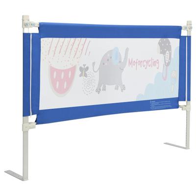 Costway 57 Inch Vertical Lifting Bed Guard Rails for Toddlers with Lock-Blue