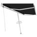 vidaXL Electric Awning Retractable Canopy Sunshade Shelter for Porch Balcony