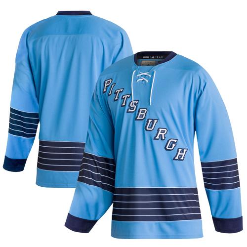 Hellblaues adidas Pittsburgh Penguins Team Classics Authentic Blank-Trikot für Herren