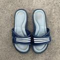 Adidas Shoes | Adidas Fitfoam Women's Size 9 Blue Slide Sport Sandals | Color: Blue | Size: 9