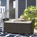 Sol 72 Outdoor™ Joslyn Storage Bench All - Weather Wicker/Wicker/Rattan in Brown | 20.25 H x 43.25 W x 17.75 D in | Wayfair