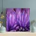 Latitude Run® Purple Flower w/ Water Droplets - 1 Piece Rectan Purple Flower w/ Water Droplets - Wrapped Canvas Painting Print Canvas | Wayfair