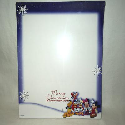 Disney Office | Disney Merry Christmas & Happy New Year Letterhead | Color: Blue/White | Size: Os