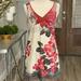 Free People Dresses | Free People Embroidered Floral Print Ivory/Cream/Red/Black Mini Dress. Size 4 | Color: Red/White | Size: 4