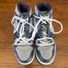 Nike Shoes | Nike Air Jordan Kids Size 6 Hi-Tops | Color: Blue/Gray | Size: 6b