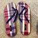 J. Crew Shoes | J. Crew Flip Flops, Red, White And Blue. Never Worn! | Color: Blue/Red | Size: 7