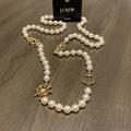 J. Crew Jewelry | Nautical Pendant Pearl Necklace | Color: Gold/White | Size: Os