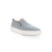 Women's Kate Leather Slip On Sneaker by Propet in Grey (Size 9 M)