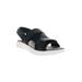 Wide Width Women's Travelactiv Sport Sandal by Propet in Black (Size 7 1/2 W)