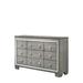 Rosdorf Park Powis 9 Drawer 64" W Dresser Wood in Brown/Gray | 41 H x 64 W x 18 D in | Wayfair B0DADBDF4B874BDCBC099F0DEBE11A43