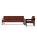 Joss & Main Vivant 83" Wide Outdoor Patio Sofa w/ Sunbrella Cushions Metal in Black | 33.16 H x 83 W x 30 D in | Wayfair