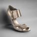 Gucci Shoes | Gucci Sandals - Metallic - Size 7.5 | Color: Gray/Silver | Size: 7.5