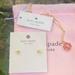 Kate Spade Jewelry | Kate Spade Coral Gold Spade Logo Necklace & Gold Logo Spade Earrings Nwt Bundle | Color: Gold/Pink | Size: Os