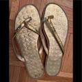 Coach Shoes | Coach Slippers In Size 7 1/2 | Color: Gold | Size: 7.5